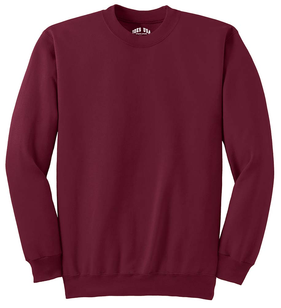 Joe's USA Men's Essential Fleece Crewneck Sweatshirt Joe's USA Small Cardinal