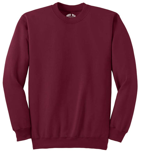 Joe's USA Men's Essential Fleece Crewneck Sweatshirt Joe's USA Small Cardinal