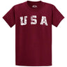 Joe's USA Vintage USA Logo Tee - Cardinal Joe's USA Cardinal Small
