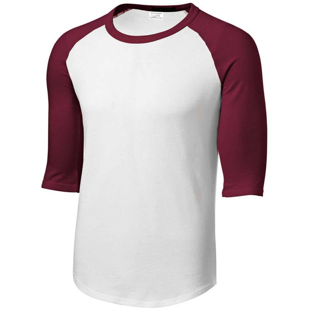 Mens 3/4 Sleeve Cotton Baseball Tee Shirts - Adult XS to 6X Joe's USA Mens Apparel