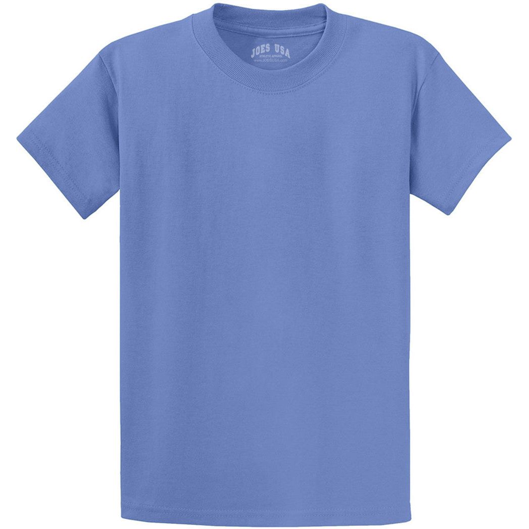 Joe's USA - Versatile 50/50 Cotton/Poly T-Shirts in 30 Vibrant Colors Joe's USA Men's Shirts - Carolina Blue