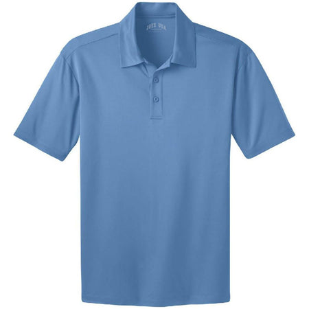 Joe's USA Men's Silk Touch Performance Polo XS- 6XL Polos/Knits Joe's USA Carolina Blue