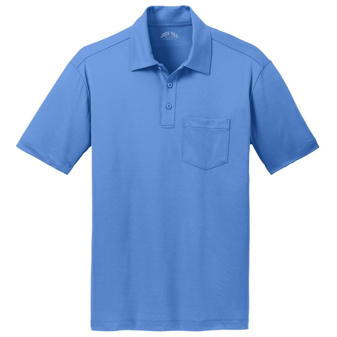Silk Touch Performance Pocket Polo Polos/Knits Joe's USA Carolina Blue X-Small