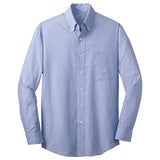 Joe's USA Men's Crosshatch Easy Care Shirt Joe's USA Chambray Blue X-Small