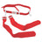 Champion Sports SFLAG52RD Pop Flag Football Belts - Set of 12 Red Flag Football Equipment