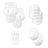 Champro 7Pc PadSet - UltraLite - Slots - Yth | Champro F7ULSL Standard Standard Field Hockey & Lacrosse Pads