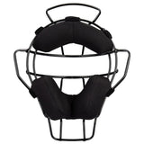 Champro Adult Umpire Mask - Lightweight - 18 oz | Champro CM72 BLACK Standard Baseball & Softball Protective Gear