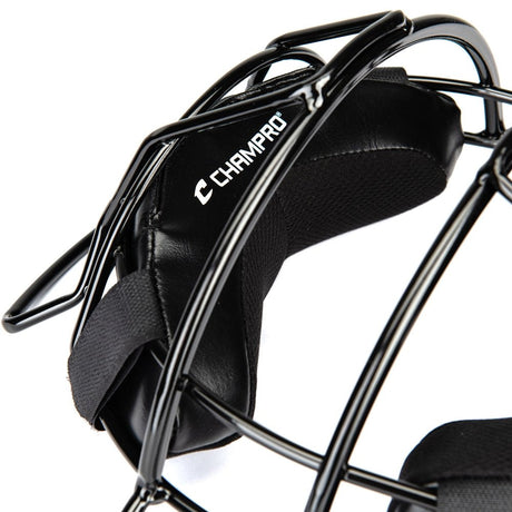 Champro Adult Umpire Mask - Lightweight - 18 oz | Champro CM72 BLACK Standard Baseball & Softball Protective Gear