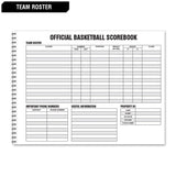 Champro Basketball Score Book | Champro A07BK Standard Standard Basketball