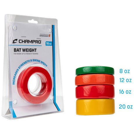 Champro Bat Weights | Champro A014 - A019 Standard 12 OZ. Baseball & Softball Training Aids