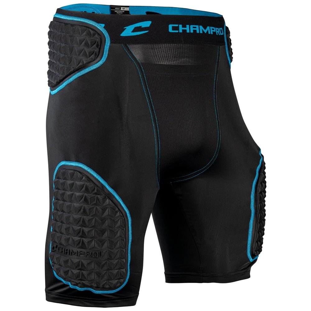Champro Bull Rush 5 - Pad Girdle | Champro FPGU35 BLACKOPTICBLUE XS American Football Protective Gear