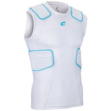 Champro Bull Rush Compression Jersey | Champro FJU35 WHITEOPTICBLUE XS American Football Protective Gear
