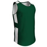 Champro CROSSOVER Reversible Basketball Jersey | Champro BBJ16 FORESTGREENWHITE S Basketball
