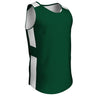 Champro CROSSOVER Reversible Basketball Jersey | Champro BBJ16 FORESTGREENWHITE S Basketball