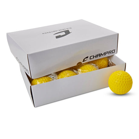 Champro Dimp Mold Soft Baseball - Gold | Champro CBB - 58 Standard Standard Baseballs