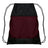 Champro Drawstring Bag w/Zipper Pocket | Champro E73 - MAROON Standard Luggage Straps