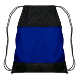 Champro Drawstring Bag w/Zipper Pocket | Champro E73 - ROYAL Standard Luggage Straps