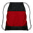 Champro Drawstring Bag w/Zipper Pocket | Champro E73 - SCARLET Standard Luggage Straps