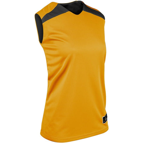 Champro DRI - GEAR® Pro - Plus Reversible Basketball Jersey | Champro BBJ4W GOLDBLACK S Basketball