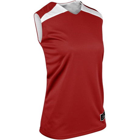 Champro DRI - GEAR® Pro - Plus Reversible Basketball Jersey | Champro BBJ4W SCARLETWHITE S Basketball