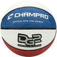Champro Dura - Grip 230 Rubber Basketball | Champro BB50 SCARLETWHITEROYAL REGULATION Basketballs