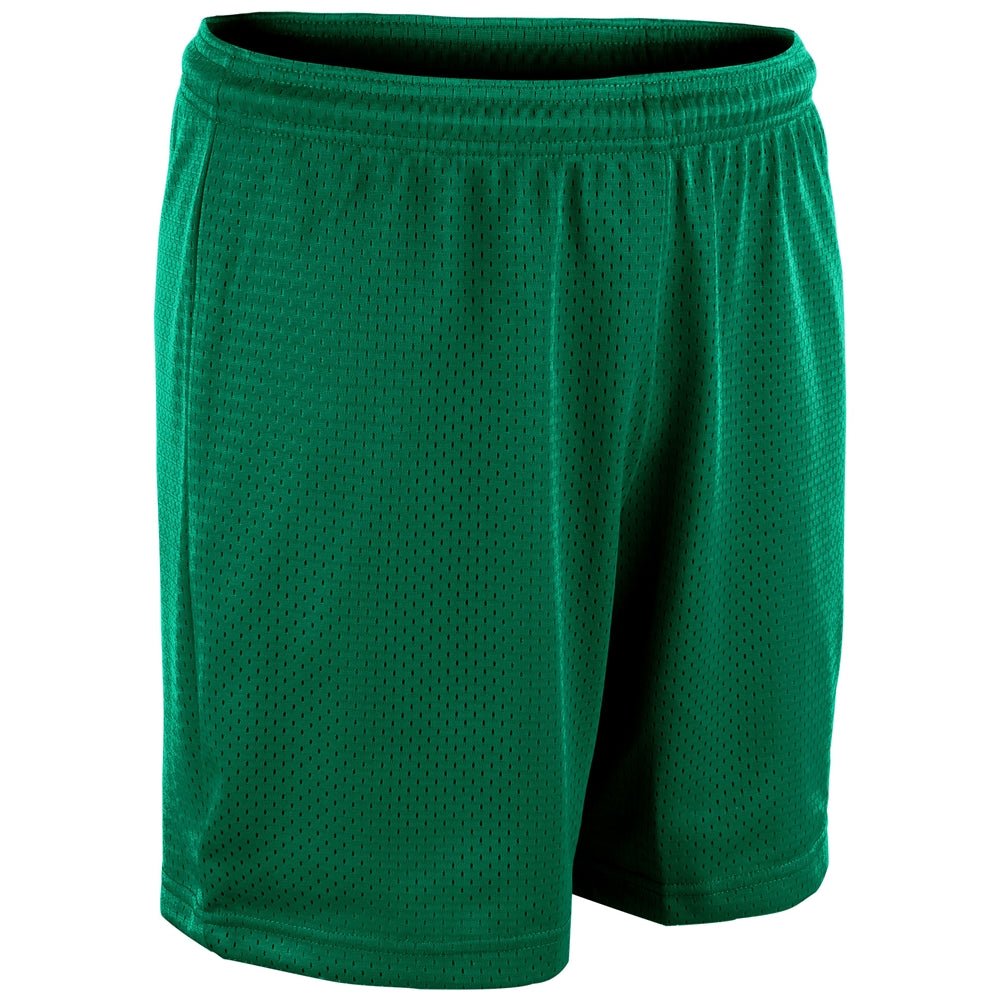 Champro Dynamic Tricot Mesh Short - 7\" | Champro BBS557 FORESTGREEN S Shorts