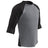Champro EXTRA INNINGS 3/4 Sleeve Baseball Shirt | Champro BS25 GREYBLACKSLEEVE S Baseball & Softball