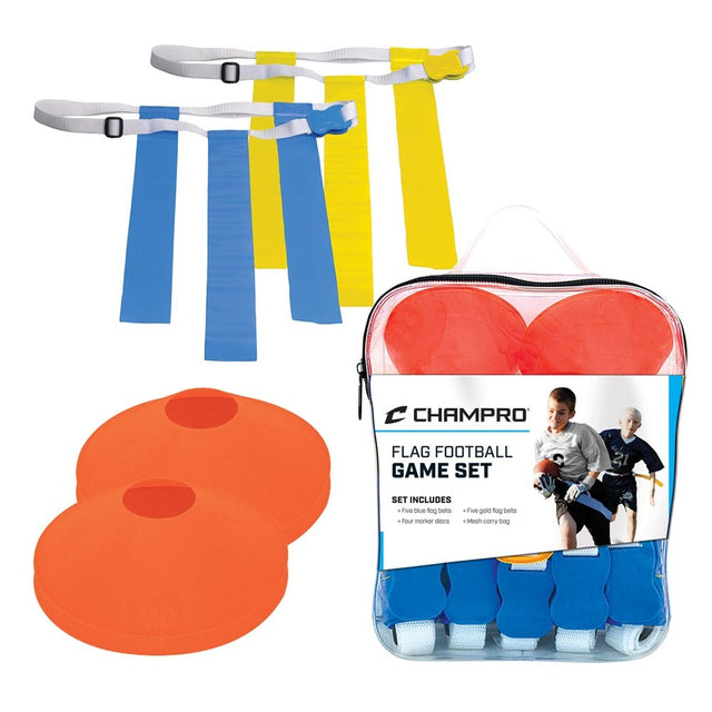 Champro Football Flag and Cone Set | Champro A107SET Standard Standard American Football Training Equipment
