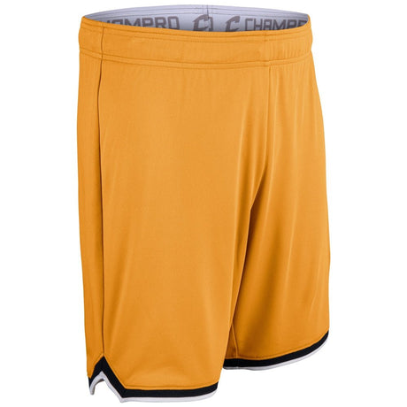 Champro Forward Basketball Shorts | Champro BBS26 GOLDBLACKWHITE S Shorts