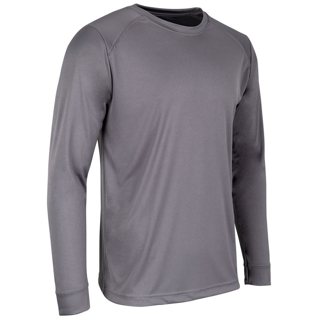 Champro GUNNER Long Sleeve Tee | Champro BST12 CHARCOAL Youth S Long Sleeve