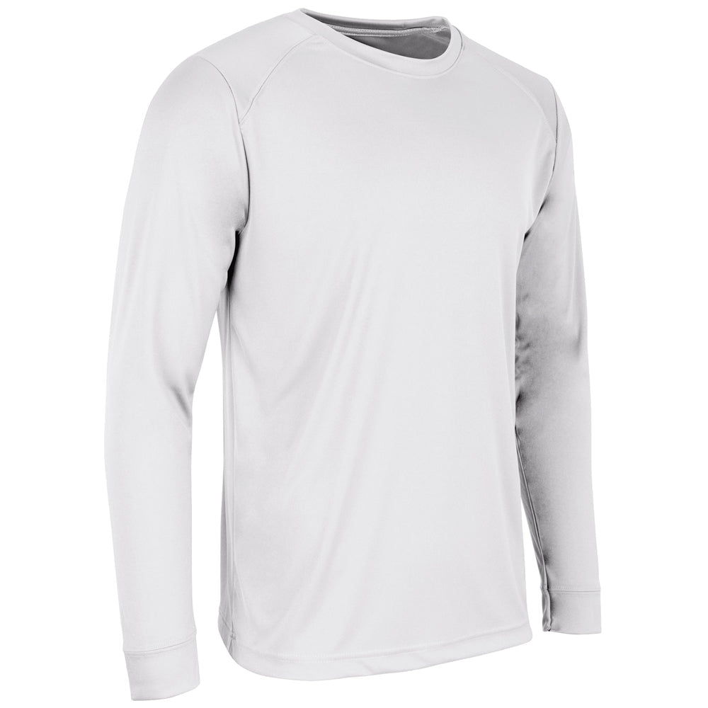 Champro GUNNER Long Sleeve Tee | Champro BST12 WHITE Youth S Long Sleeve