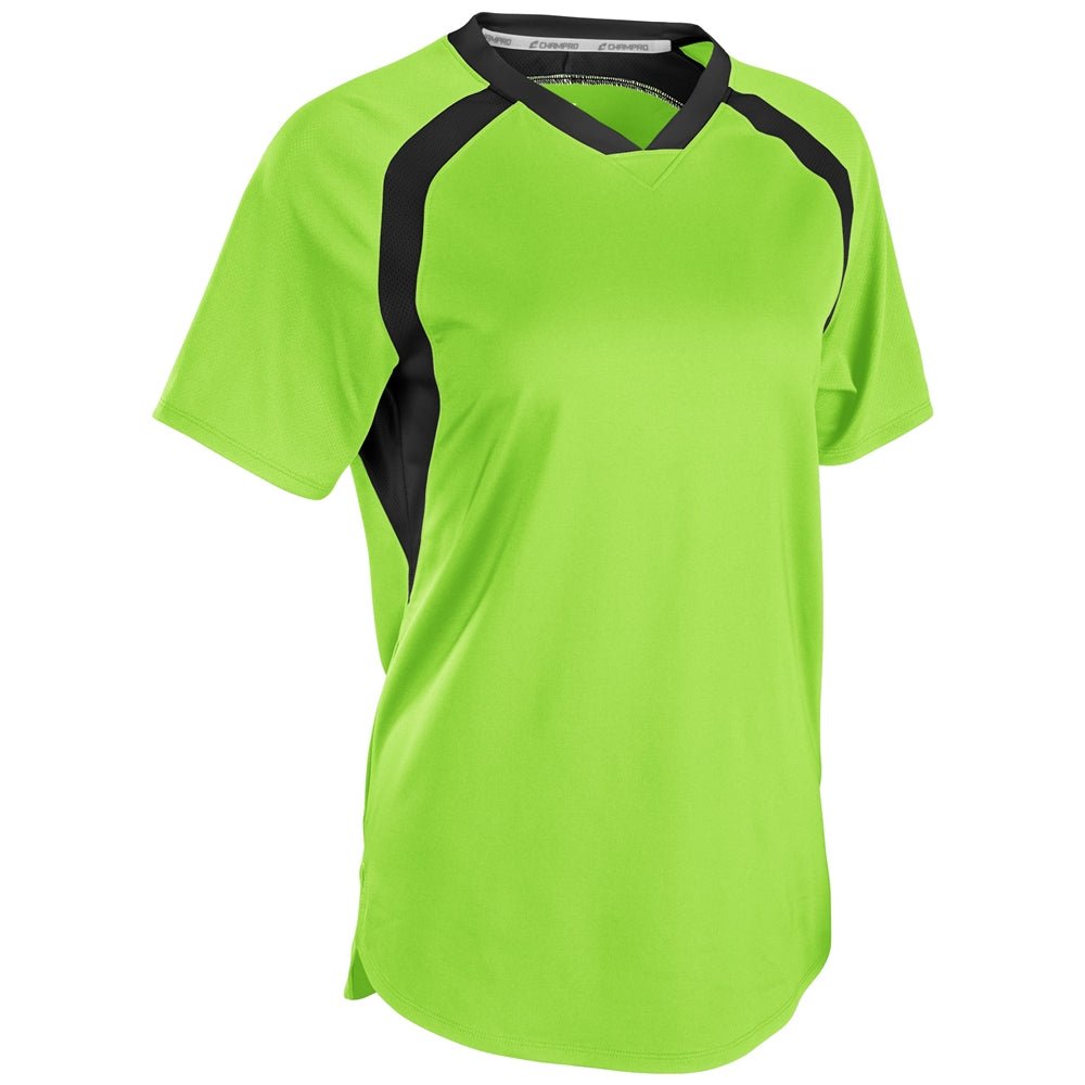 Champro Hat Trick Jersey | Champro SJ50 NEONGREENNAVY XS Jerseys