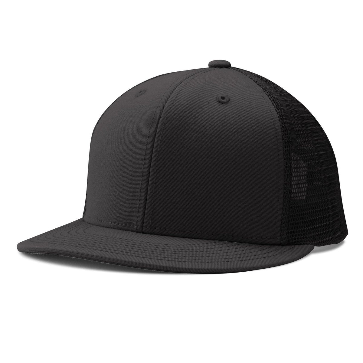 Champro HC5 Performance Trucker Snapback Cap Moisture Wicking Team B1BLACK Standard Baseball Caps