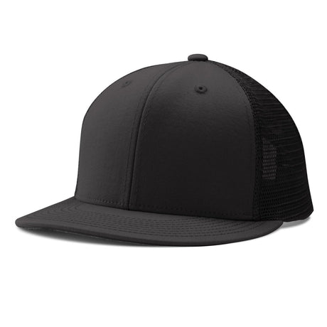 Champro HC5 Performance Trucker Snapback Cap Moisture Wicking Team B1BLACK Standard Baseball Caps
