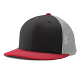 Champro HC5 Performance Trucker Snapback Cap Moisture Wicking Team B21BLACKWHITESCARLET Standard Baseball Caps