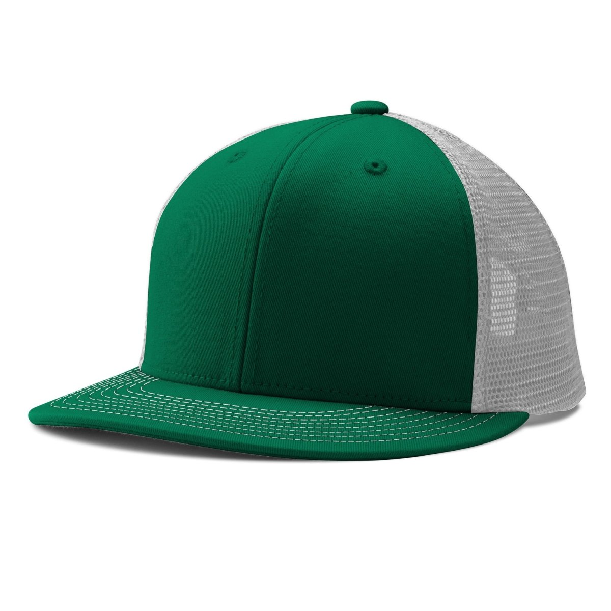 Champro HC5 Performance Trucker Snapback Cap Moisture Wicking Team FG5FORESTGREENWHITEFORESTGREEN Standard Baseball Caps