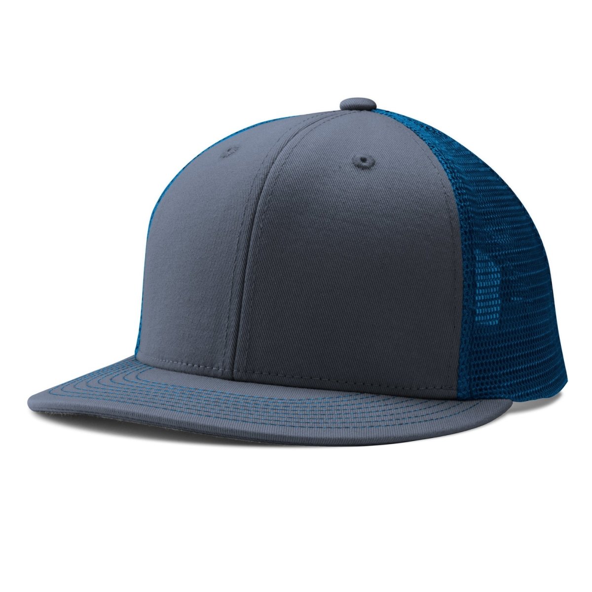 Champro HC5 Performance Trucker Snapback Cap Moisture Wicking Team GH12GRAPHITEROYALGRAPHITE Standard Baseball Caps