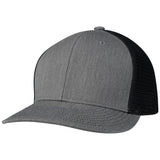 Champro HC5 Performance Trucker Snapback Cap Moisture Wicking Team HG2HEATHERBLACKHEATHER Standard Baseball Caps