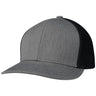 Champro HC5 Performance Trucker Snapback Cap Moisture Wicking Team HG2HEATHERBLACKHEATHER Standard Baseball Caps