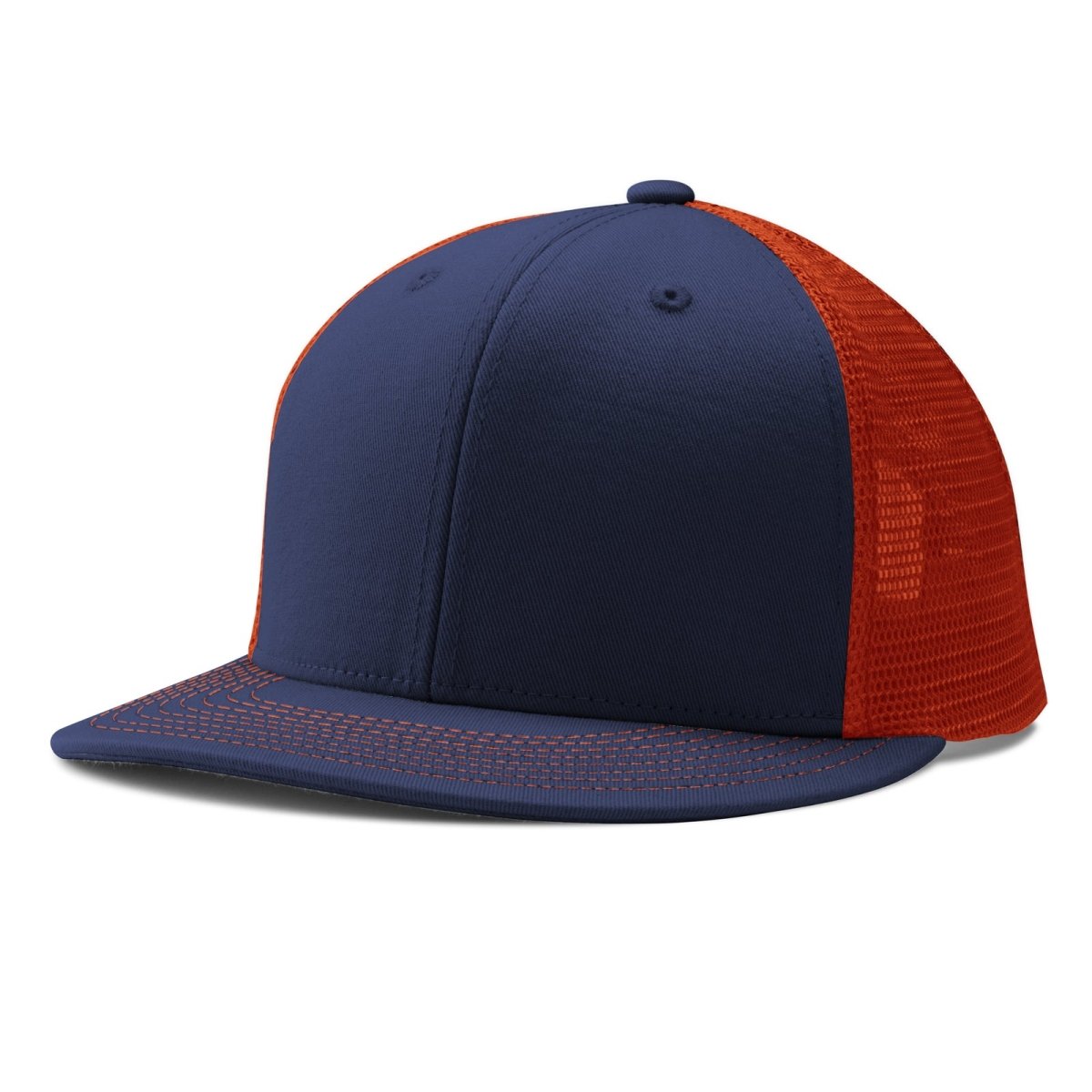 Champro HC5 Performance Trucker Snapback Cap Moisture Wicking Team NY10NAVYORANGENAVY Standard Baseball Caps