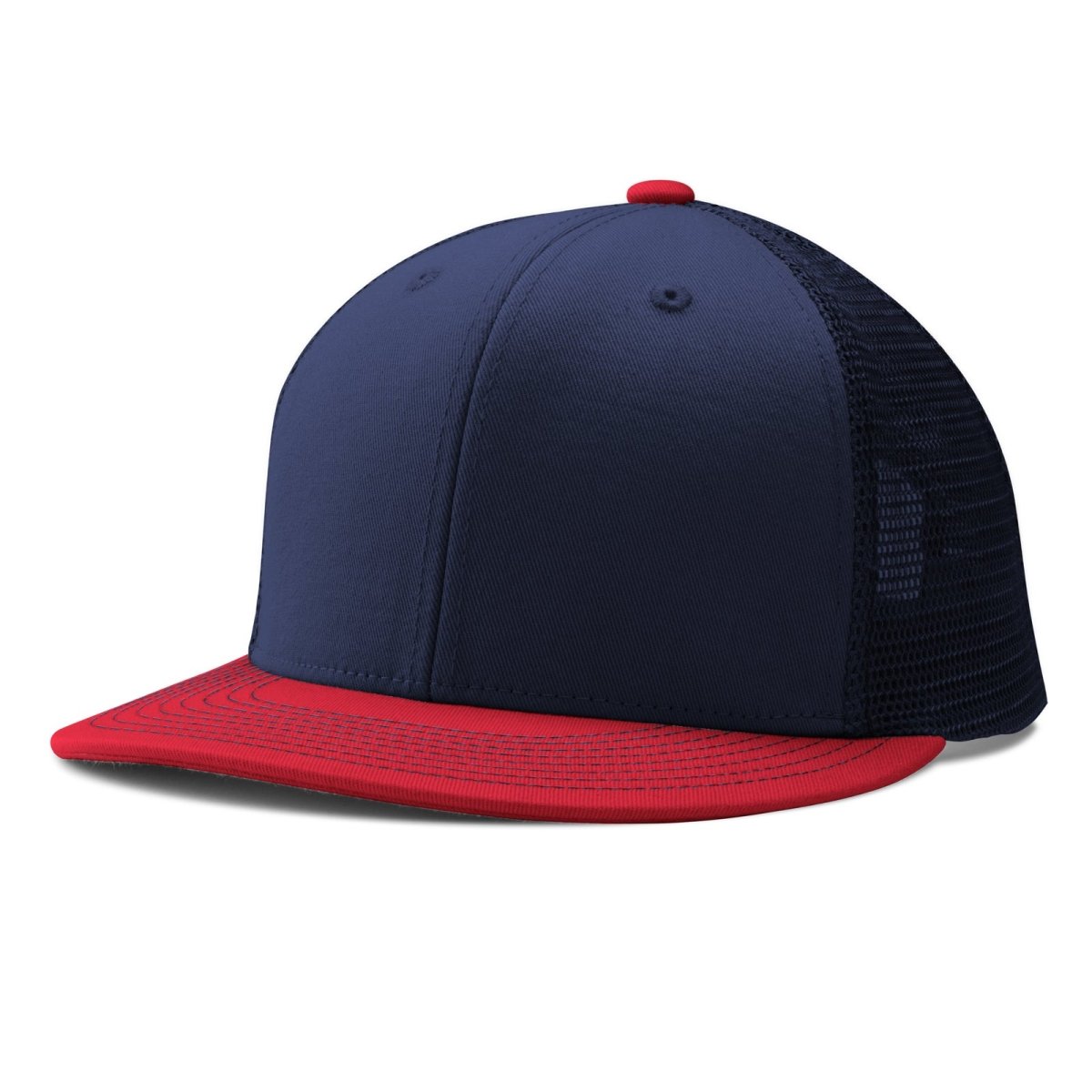 Champro HC5 Performance Trucker Snapback Cap Moisture Wicking Team NY8NAVYNAVYSCARLET Standard Baseball Caps