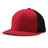 Champro HC5 Performance Trucker Snapback Cap Moisture Wicking Team SC3SCARLETBLACKSCARLET Standard Baseball Caps