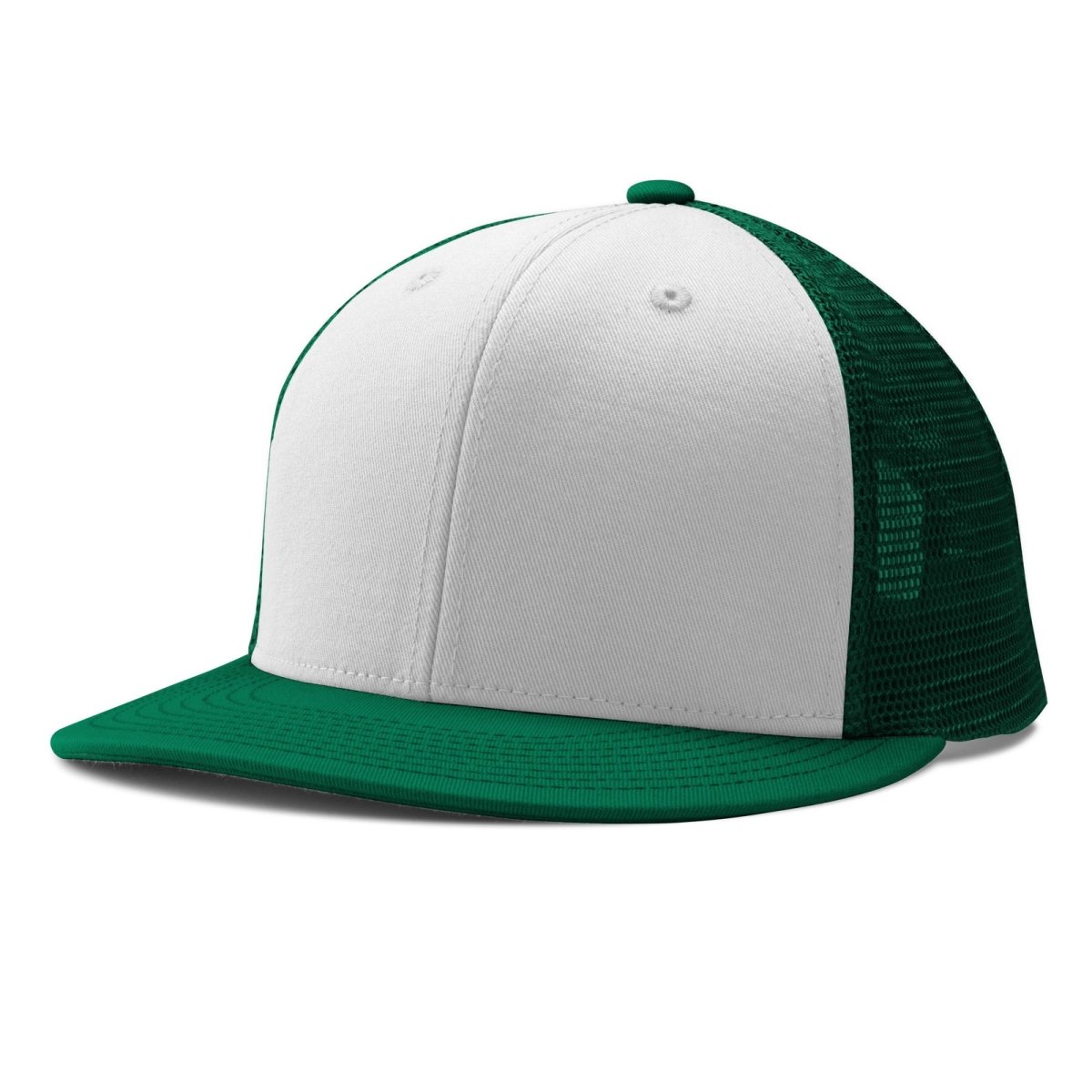 Champro HC5 Performance Trucker Snapback Cap Moisture Wicking Team W7WHITEFORESTGREENFORESTGREEN Standard Baseball Caps