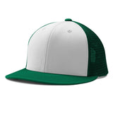 Champro HC5 Performance Trucker Snapback Cap Moisture Wicking Team W7WHITEFORESTGREENFORESTGREEN Standard Baseball Caps