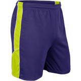 Champro Header Soccer Short | Champro SS10 PURPLEOPTICYELLOWWHITE S Shorts