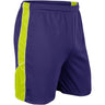 Champro Header Soccer Short | Champro SS10 PURPLEOPTICYELLOWWHITE S Shorts