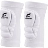 Champro High Compression/Low Profile Knee Pad | Champro A1004 WHITE ADULT Volleyball Knee Pads