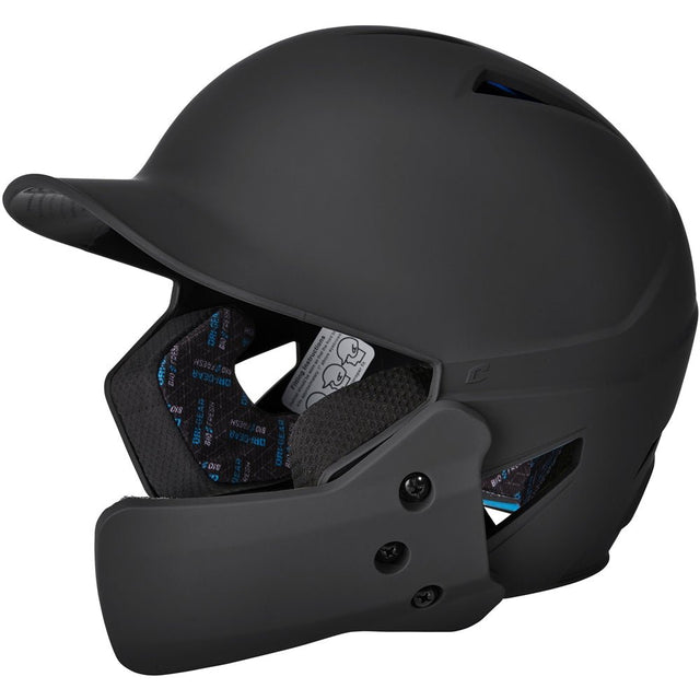 Champro HX Gamer Plus Bsbll Helmet w/Flap | Champro HXMJG BLACK Senior Baseball & Softball Protective Gear