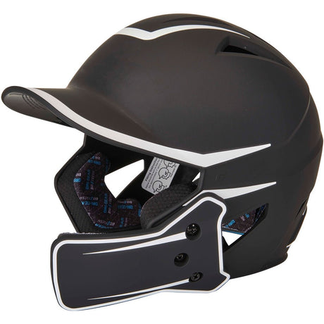 Champro HX Legend Plus 2 - Tone Bsbll Helmet w/Flap | Champro HXM2JG BLACKWHITE Senior Baseball & Softball Batting Helmets