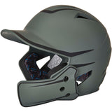 Champro HX Legend Plus 2 - Tone Bsbll Helmet w/Flap | Champro HXM2JG GRAPHITEBLACK Senior Baseball & Softball Batting Helmets